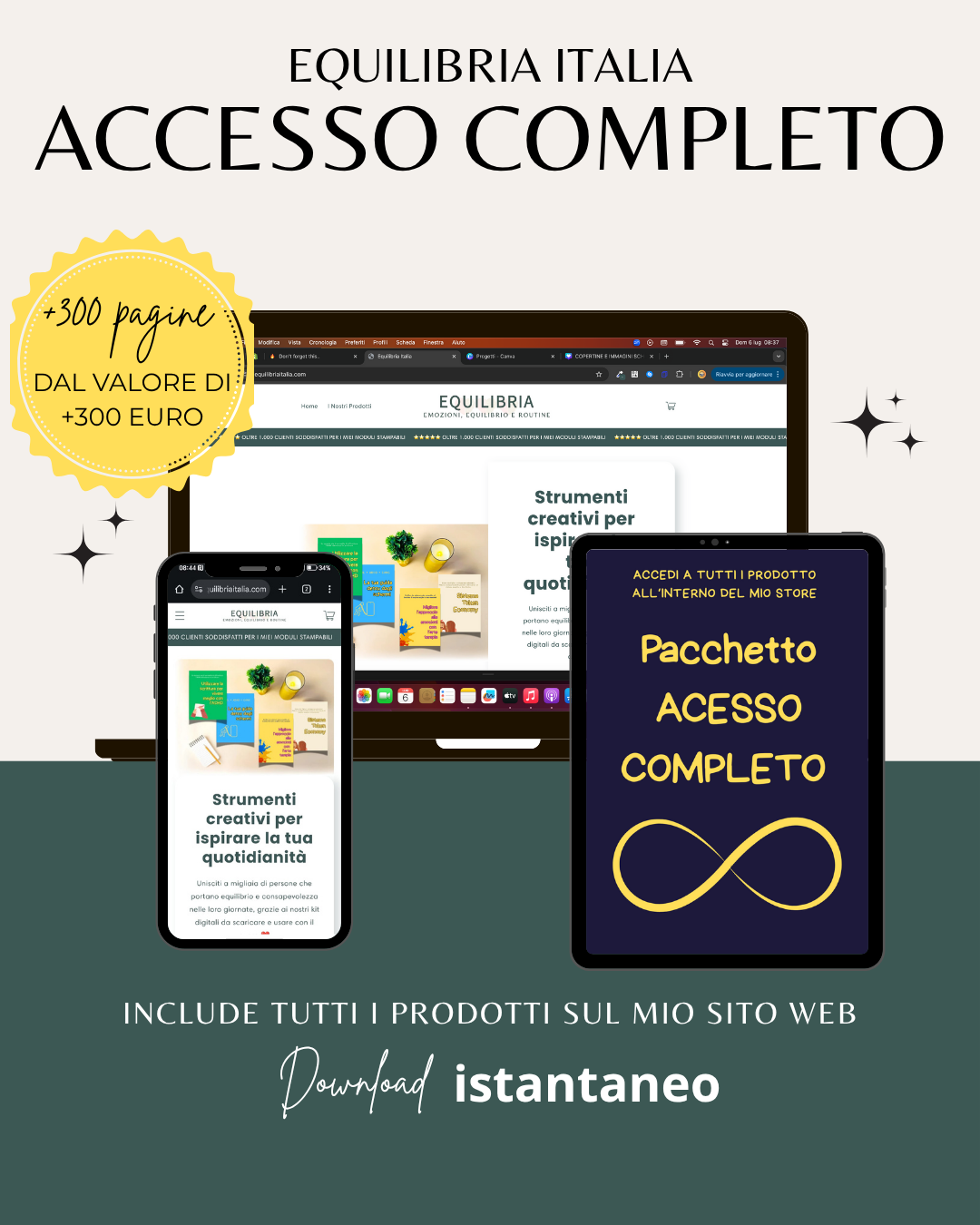 EQUILIBRIA ITALIA - Accesso Completo a tutti i prodotti dello STORE