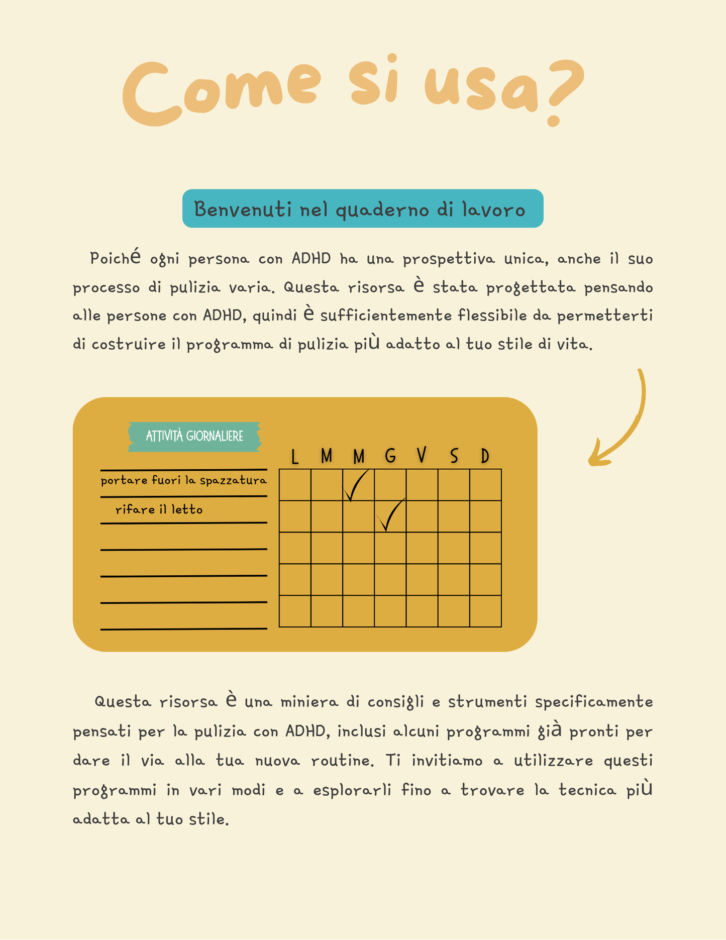 Kit Equilibria Focus - Planner per gestire le PULIZIE e l'ORDINE in casa