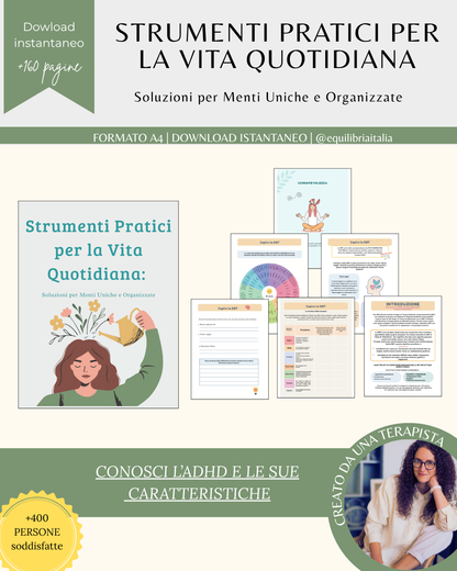Kit Equilibria Focus -   Strumenti Pratici per la Vita Quotidiana: Soluzioni per Menti Uniche e Organizzate