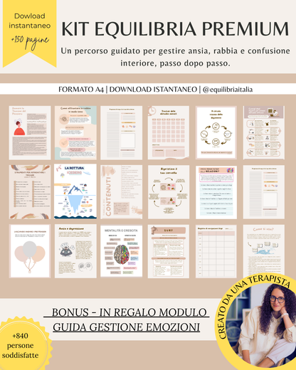 KIT EQUILIBRIA PREMIUM - Il percorso completo per ritrovare chiarezza, calma e controllo