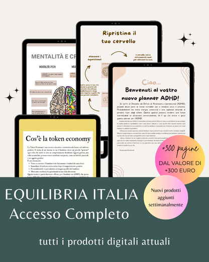 EQUILIBRIA ITALIA - Accesso Completo a tutti i prodotti dello STORE