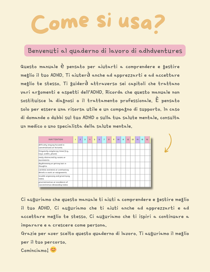 Equilibria Focus - Tracciamento e Gestione sintomi ADHD