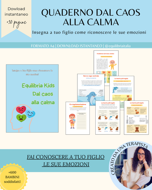 Equilibria Kids – Quaderno didattico "Dal caos alla calma"