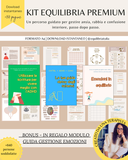 KIT EQUILIBRIA PREMIUM - Il percorso completo per ritrovare chiarezza, calma e controllo