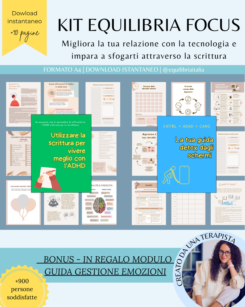 Mega Kit Equilibria Focus - Scrittura & Detox Digitale