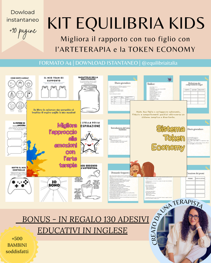 Mega Kit Equilibria Kids – Token Economy & Arte Terapia