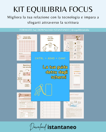 Mega Kit Equilibria Focus - Scrittura & Detox Digitale