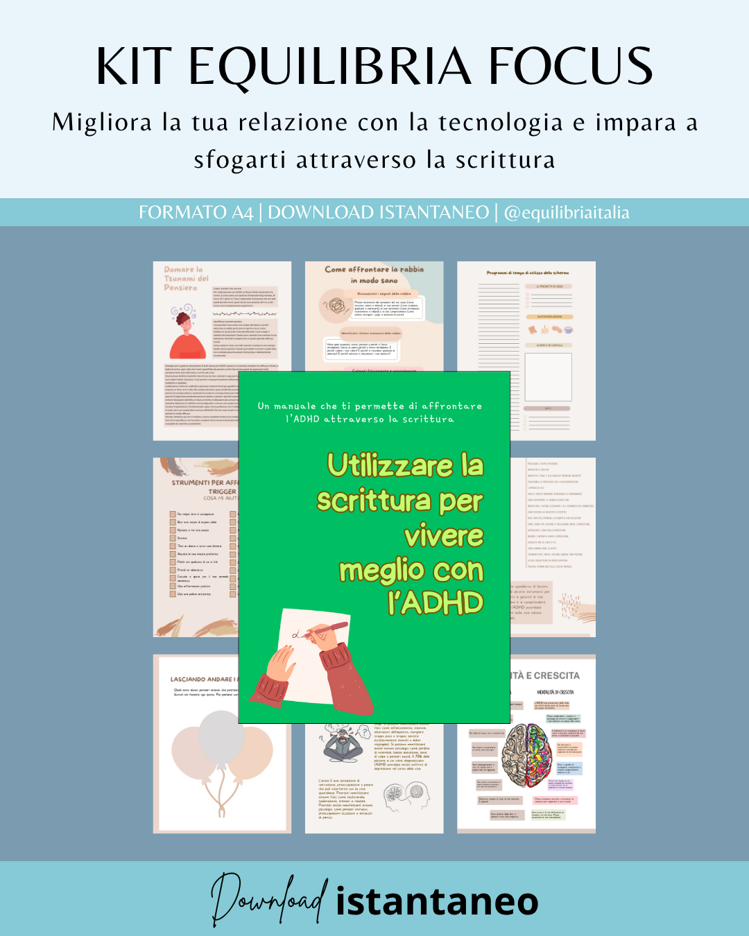 Mega Kit Equilibria Focus - Scrittura & Detox Digitale