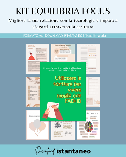 Mega Kit Equilibria Focus - Scrittura & Detox Digitale