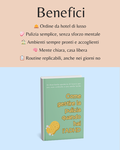 Kit Equilibria Focus - Planner per gestire le PULIZIE e l'ORDINE in casa